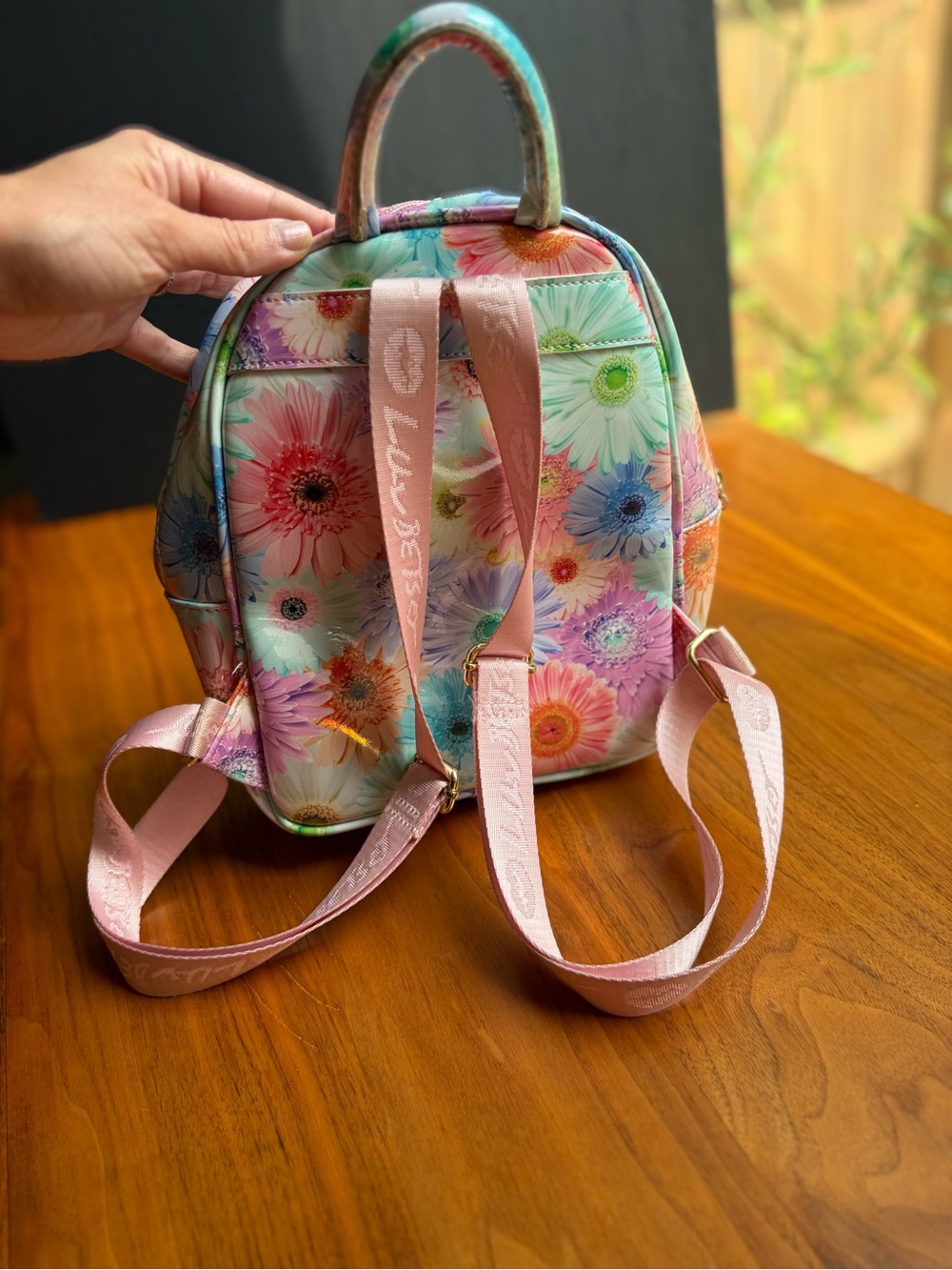 Luv Betsey by Betsey Johnson Mini Backpack Pastel Daisy Floral - Picture 4 of 16